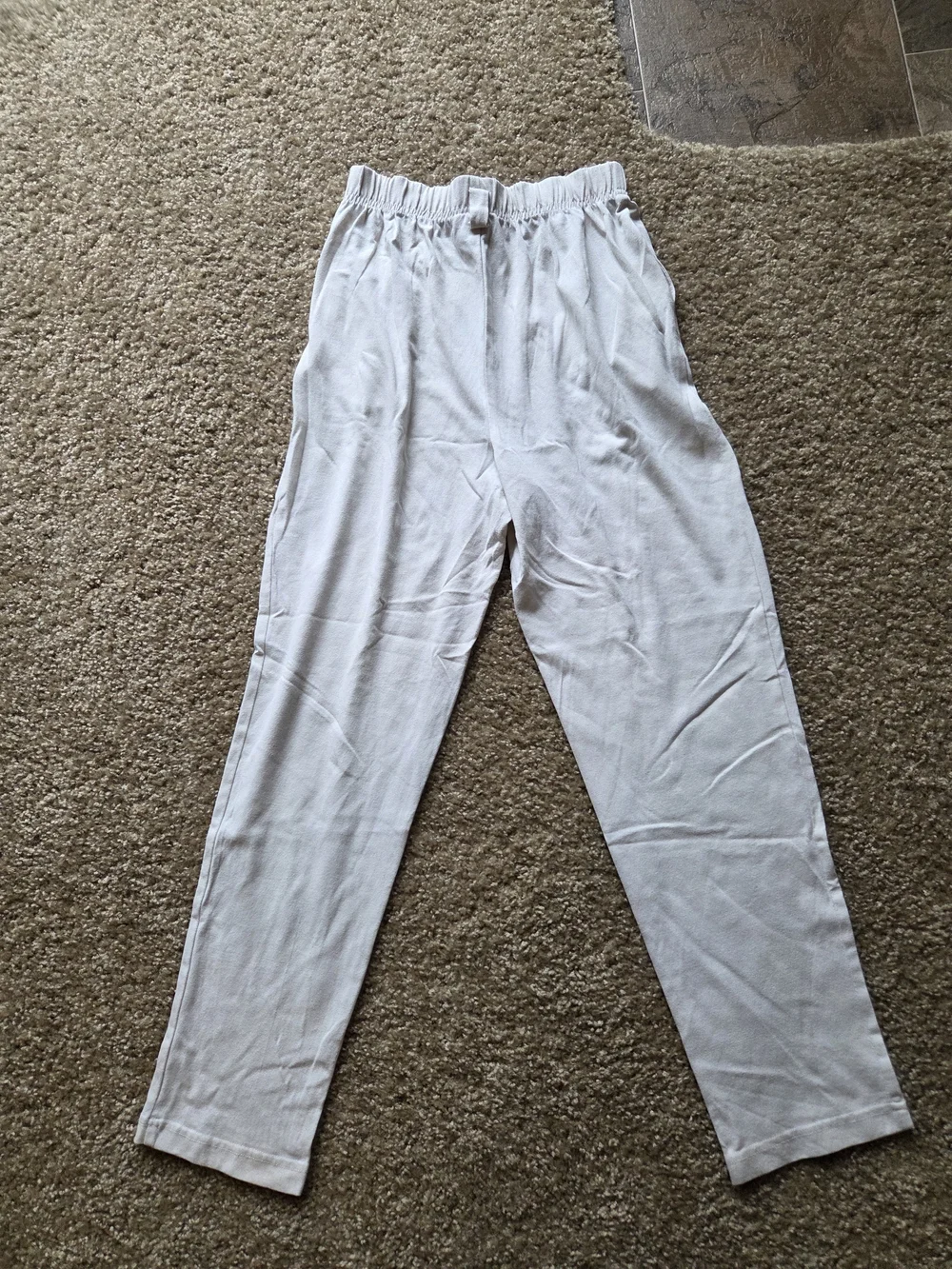 Skechers Men's Light Gray Elastic-Waist Joggers‎